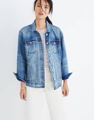 Women's Oversized Jean Jacket in 