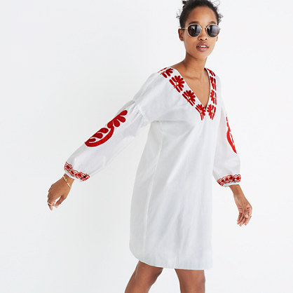 Embroidered Blanca Dress