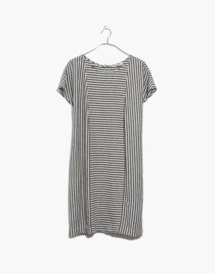 madewell black and white striped dress