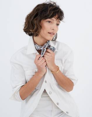 madewell white jean jacket