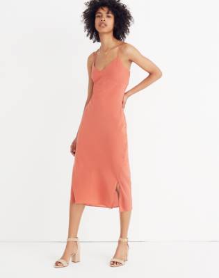 madewell apron slip dress