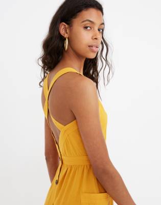 madewell apron midi dress