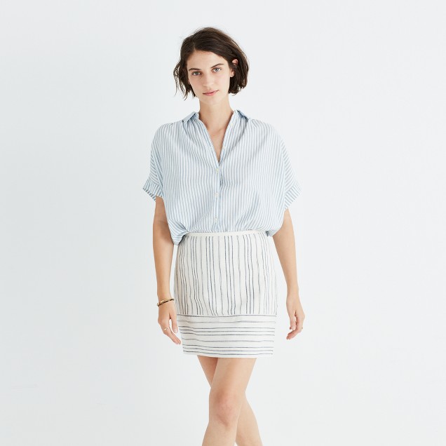 Gamine Mini Skirt in Stripe Play : shopmadewell mini | Madewell