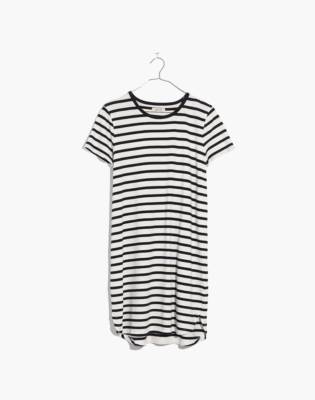 madewell black and white striped dress