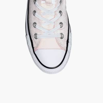 converse silver velvet