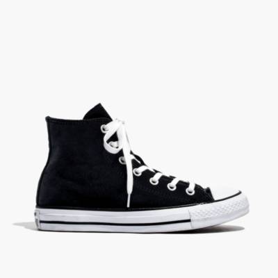 black velvet high top converse