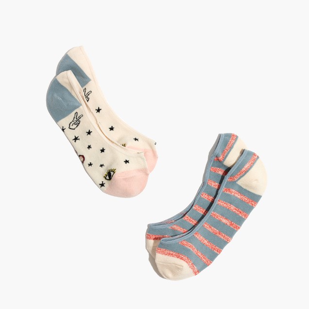 Two-Pack Good Vibes Low-Profile Socks : shopmadewell socks & tights ...