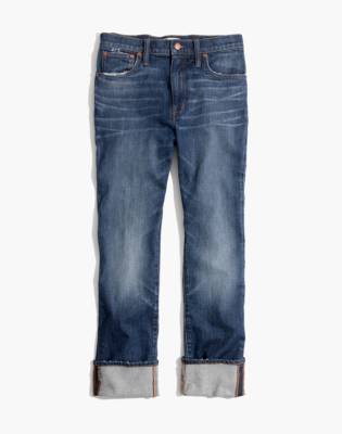 madewell high rise slim boyfriend jeans