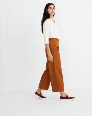 madewell high waist crop wide leg pants