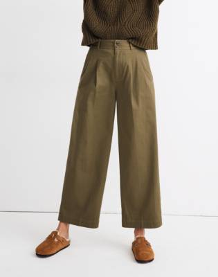 madewell high waist crop wide leg pants