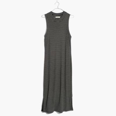 madewell black and white striped dress