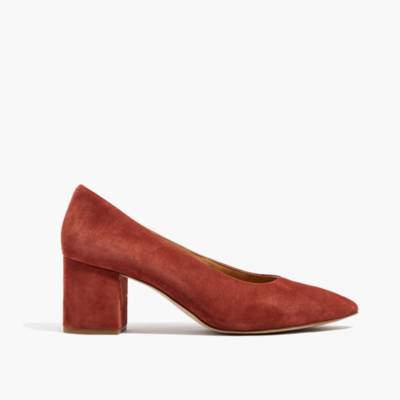 madewell block heel pump