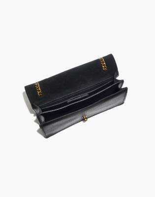black crossbody chain purse
