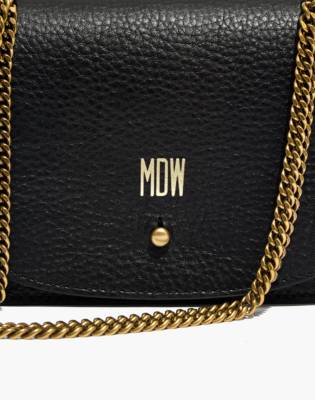 black crossbody with chain