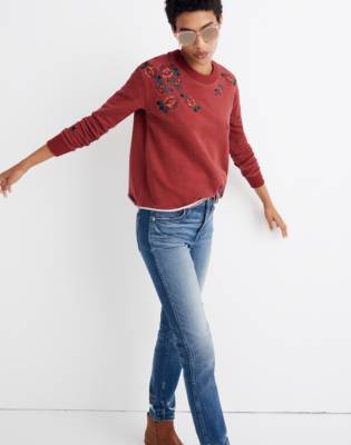 madewell embroidered sweatshirt