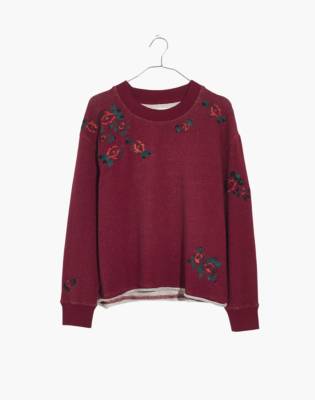 madewell embroidered sweatshirt