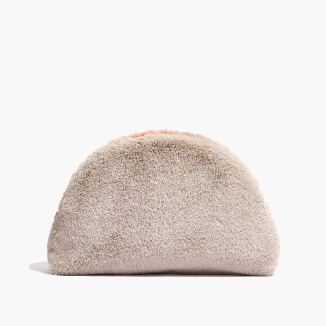 Faux-Mink Half-Moon Pouch : shopmadewell pouches & wallets | Madewell