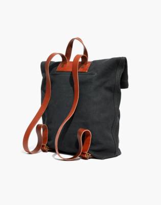 canvas foldover backpack