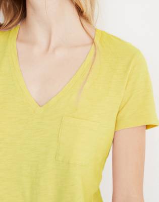 v neck pocket tee