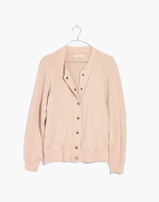 madewell bomber sweater jacket