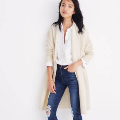 madewell sweater coat