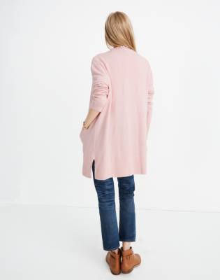 madewell pink cardigan
