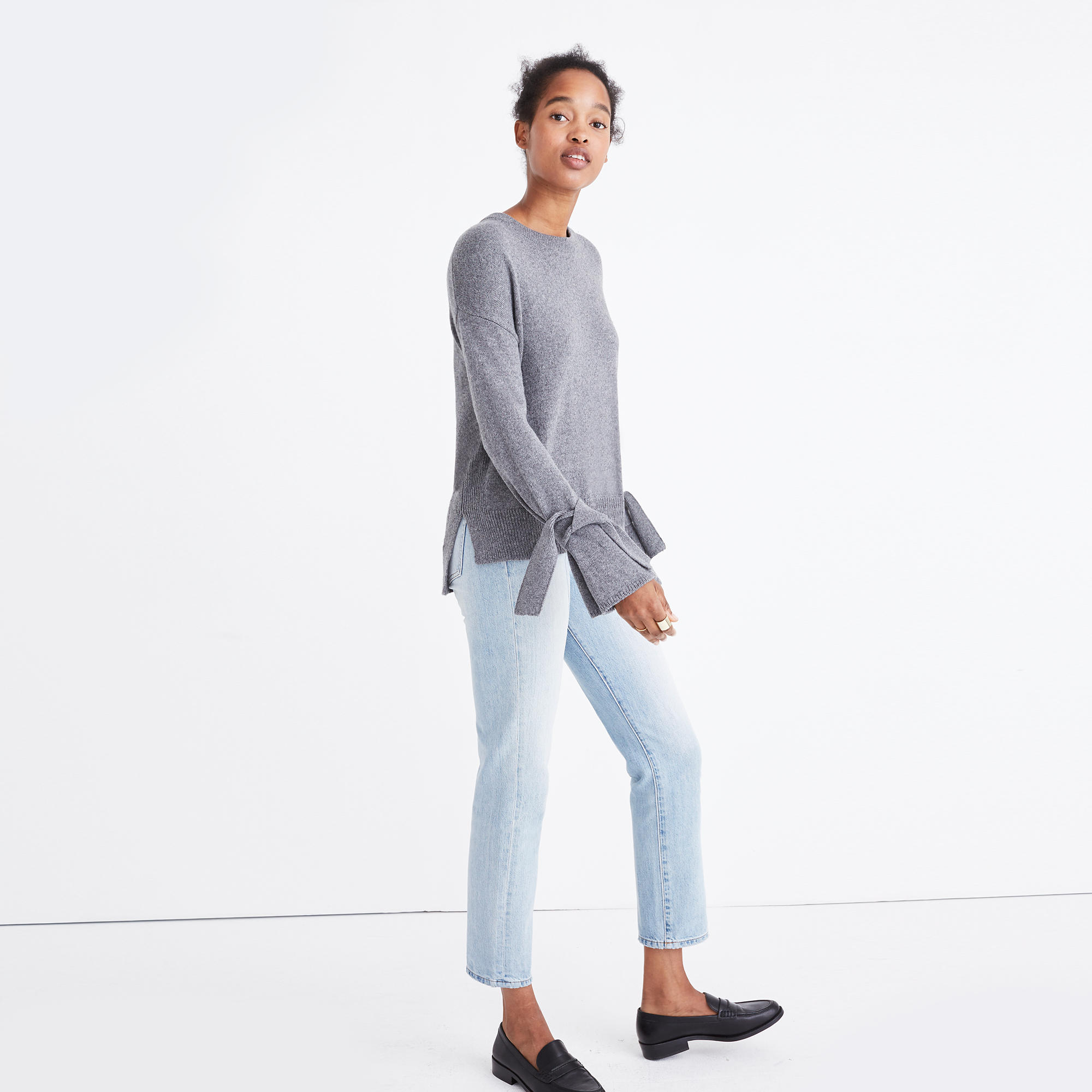 Tie-Cuff Pullover Sweater : pullovers | Madewell