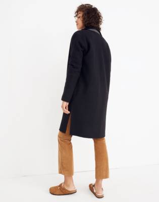 madewell camel sweater coat