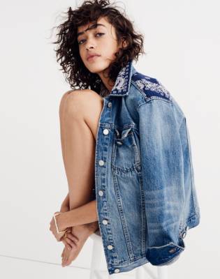 madewell oversized jean jacket