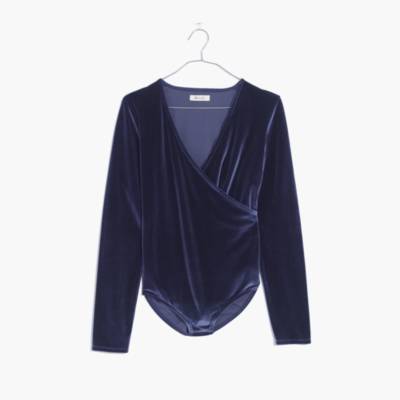 madewell velvet bodysuit