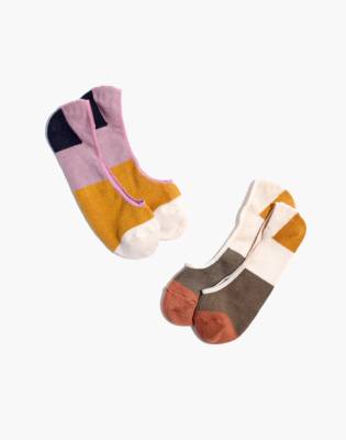 Two-pack Colorblock Low-profile Socks