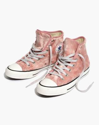 pink fuzzy converse