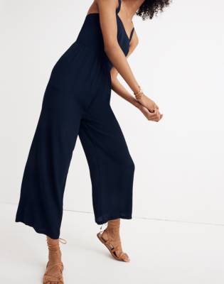 madewell navy jumpsuit