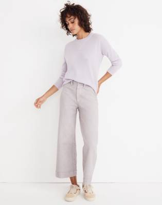 Cashmere Sweatshirt in dusted lavender image 2