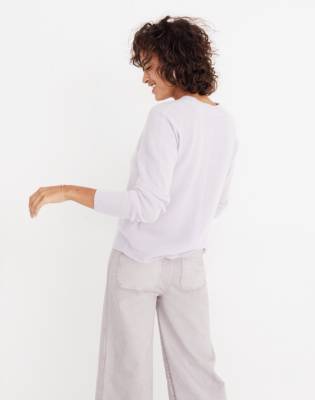 Cashmere Sweatshirt in dusted lavender image 3