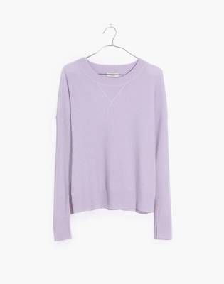 Cashmere Sweatshirt in dusted lavender image 5