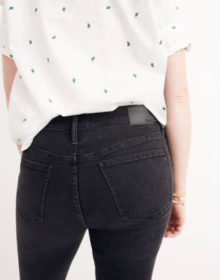 madewell black high rise jeans