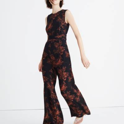 madewell floral jumpsuit