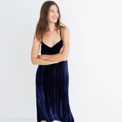 madewell apron slip dress