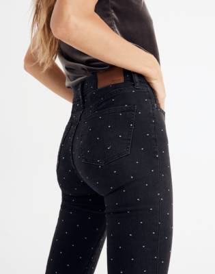madewell metallic dot jeans