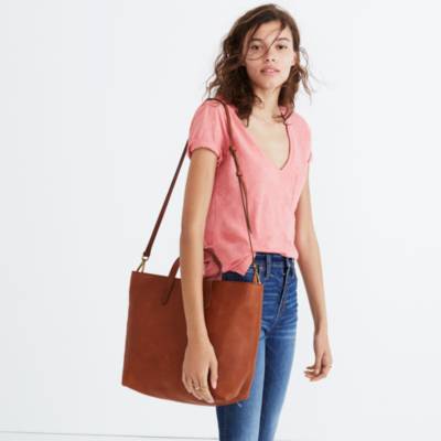 madewell zip top transport tote