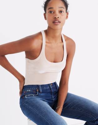 madewell velvet bodysuit