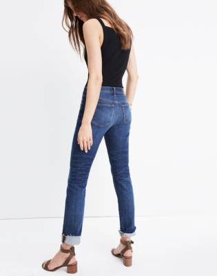 madewell high rise slim boy jean