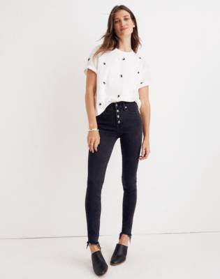 madewell black skinny jeans