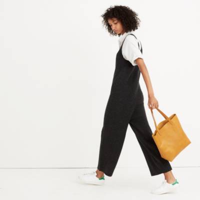 madewell wide leg sweater jumpsuit