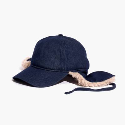 sherpa lined baseball cap