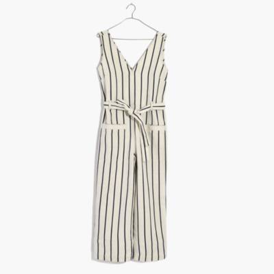 madewell striped jumpsuit