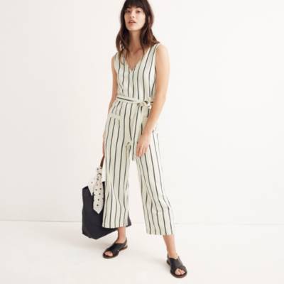 madewell linen jumpsuit