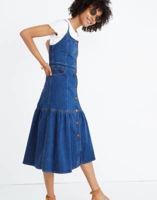 midi dress denim