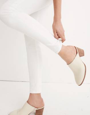 madewell 9 high rise skinny white